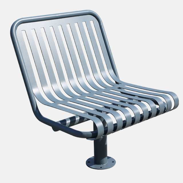 Outdoor Metal Chair - Durable Bus Stop & Public Space Seating - Arlau