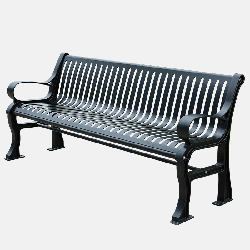 Cast Aluminum Bench - Heavy Duty Outdoor Park Seat - yalau
