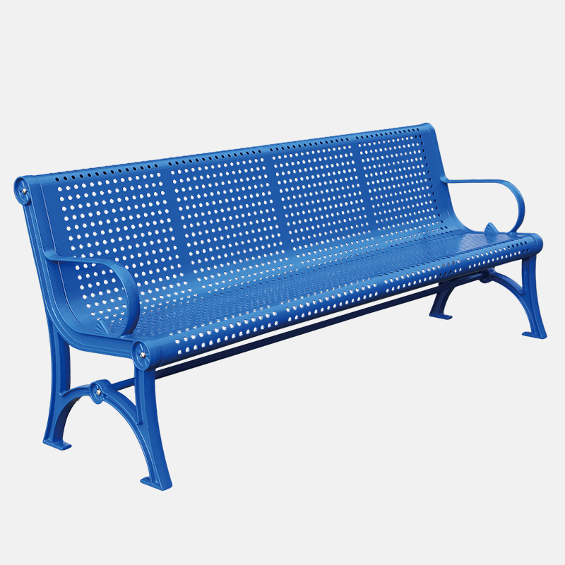 Thermoplastic Coated Metal Park Bench - Rustproof Outdoor Seating