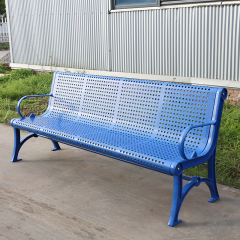 Thermoplastic Coated Metal Park Bench - Rustproof Outdoor Seating