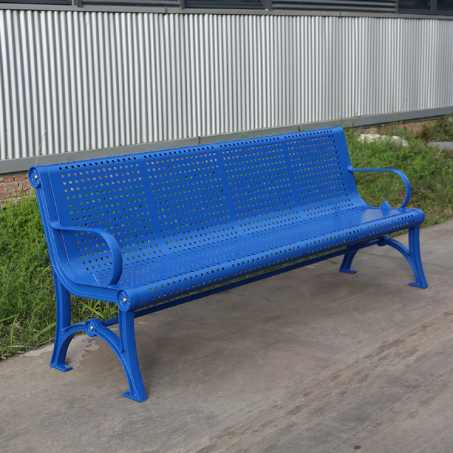 Thermoplastic Coated Metal Park Bench - Rustproof Outdoor Seating