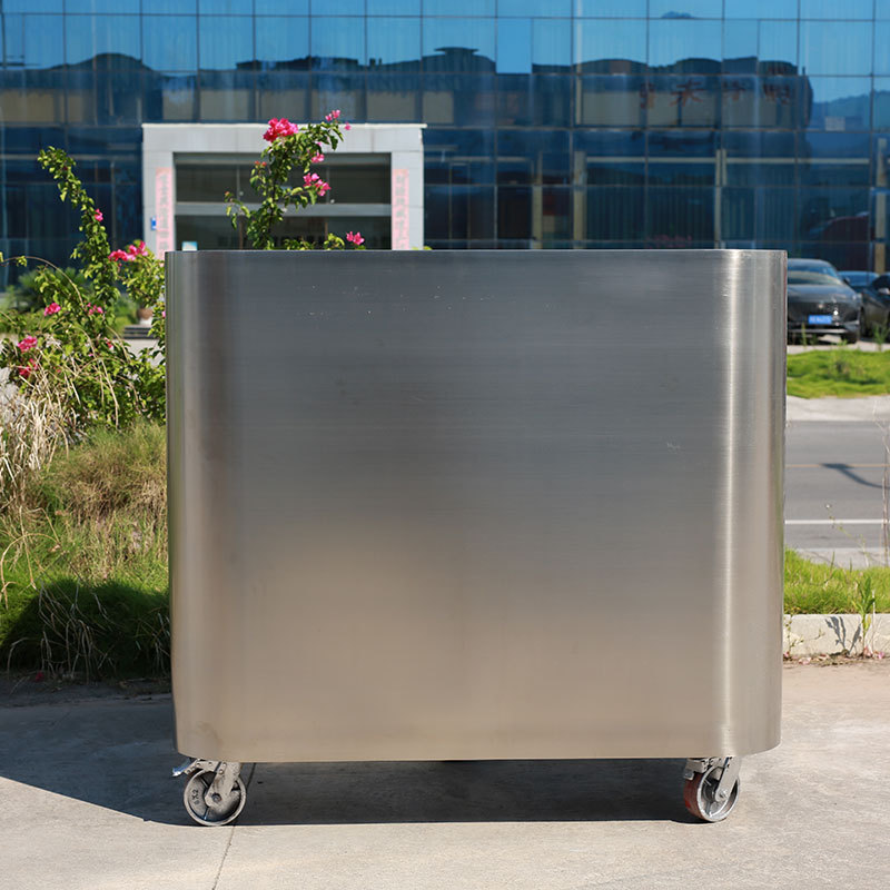 304 Stainless Steel Planter Box Portable Self Watering - Arlau