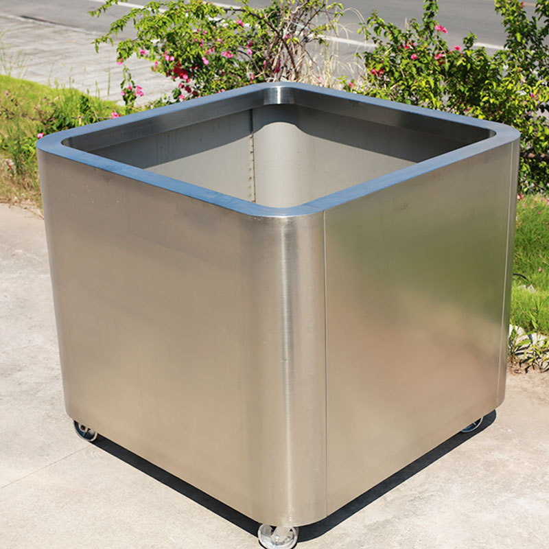 304 Stainless Steel Planter Box Portable Self Watering - Arlau