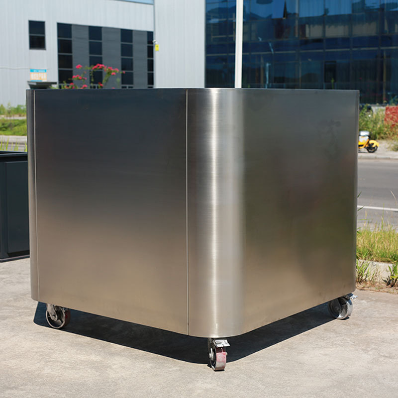 304 Stainless Steel Planter Box Portable Self Watering - Arlau