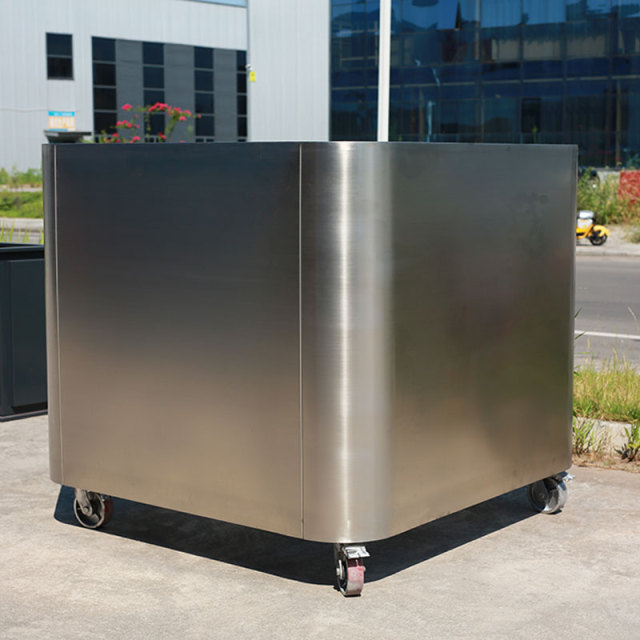 304 Stainless Steel Planter Box Portable Self Watering - Arlau