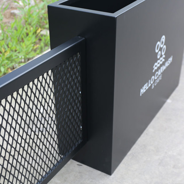 Commercial Planter Outdoor Privacy Divider Stainless Steel - Arlau