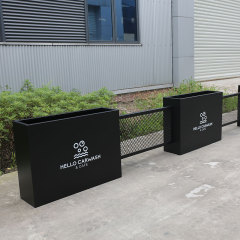 Commercial Planter Outdoor Privacy Divider Stainless Steel - Arlau