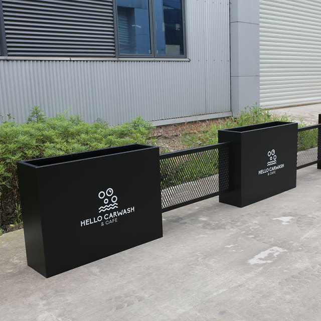 Commercial Planter Outdoor Privacy Divider Stainless Steel - Arlau