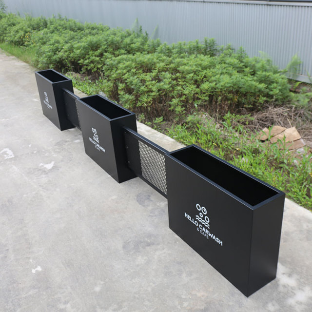 Commercial Planter Outdoor Privacy Divider Stainless Steel - Arlau