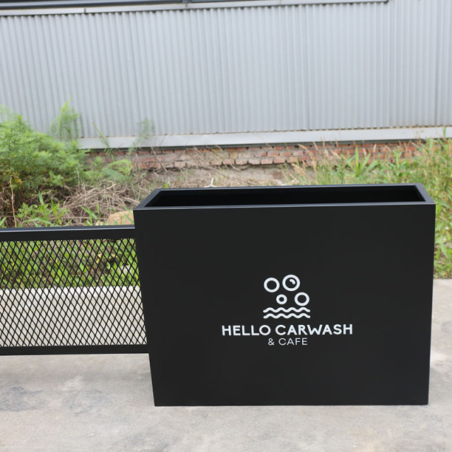 Commercial Planter Outdoor Privacy Divider Stainless Steel - Arlau