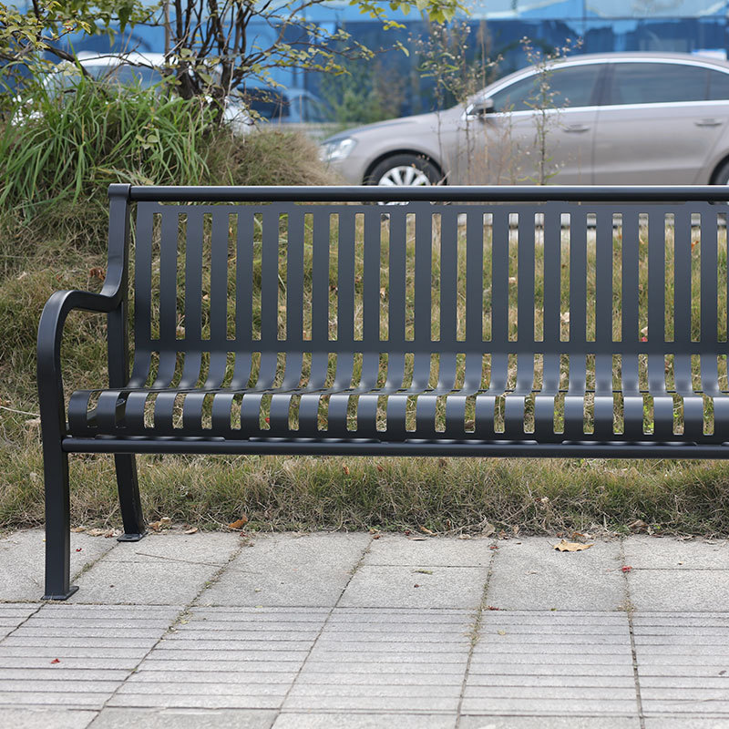Wrought Iron Garden Bench - 6ft Heavy Duty Outdoor