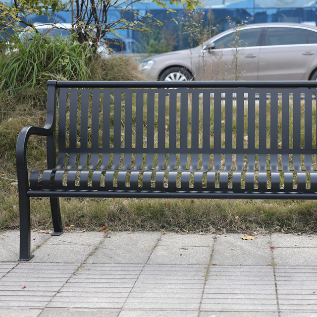 Wrought Iron Garden Bench - 6ft Heavy Duty Outdoor