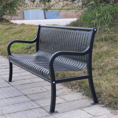 Wrought Iron Garden Bench - 6ft Heavy Duty Outdoor