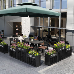 Outdoor Metal Flower Box Powder Coated Steel Custom Sizes Arlau