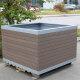 Wood Grain Flower Box Weatherproof Composite Planter - Arlau