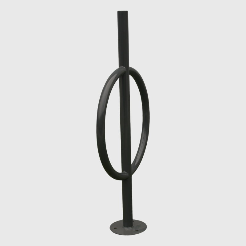 yalau Anti-Theft Oval Bike Rack - Heavy Duty Single-Sided Floor Stand