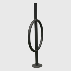 yalau Anti-Theft Oval Bike Rack - Heavy Duty Single-Sided Floor Stand