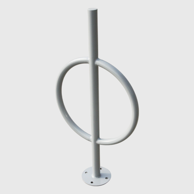 yalau Anti-Theft Oval Bike Rack - Heavy Duty Single-Sided Floor Stand
