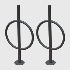 yalau Anti-Theft Oval Bike Rack - Heavy Duty Single-Sided Floor Stand