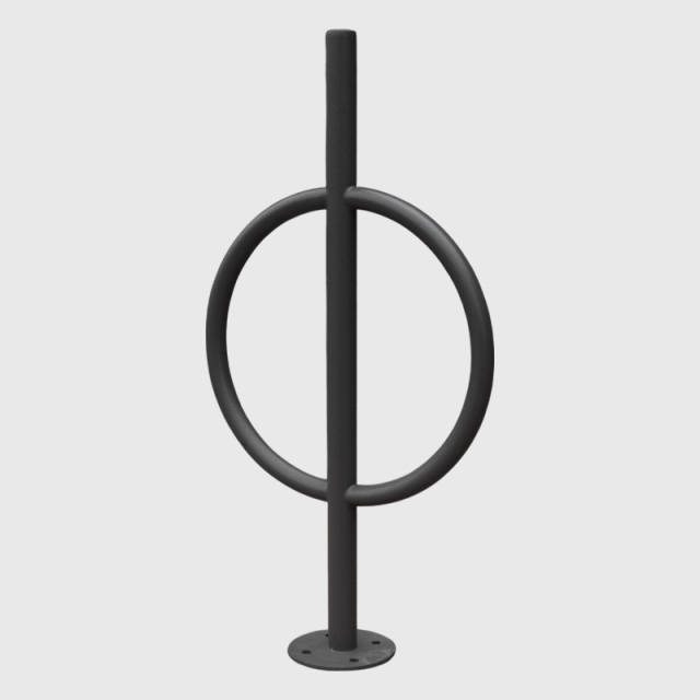 yalau Anti-Theft Oval Bike Rack - Heavy Duty Single-Sided Floor Stand