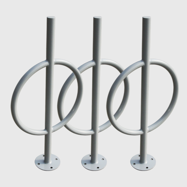 yalau Anti-Theft Oval Bike Rack - Heavy Duty Single-Sided Floor Stand