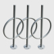 yalau Anti-Theft Oval Bike Rack - Heavy Duty Single-Sided Floor Stand