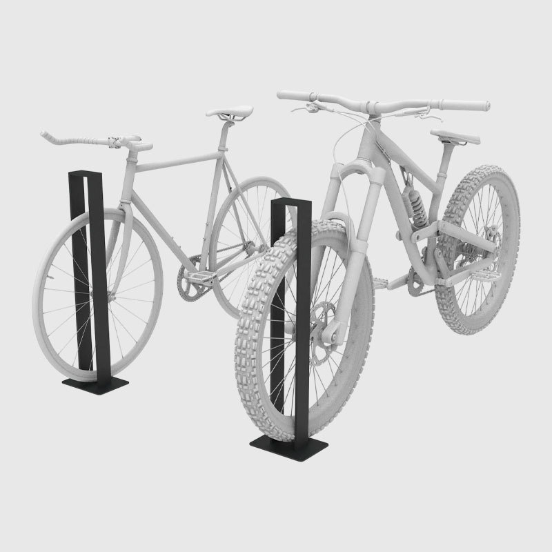 Minimalist Bike Rack - Dual-Pole Commercial Grade Parking Stand
