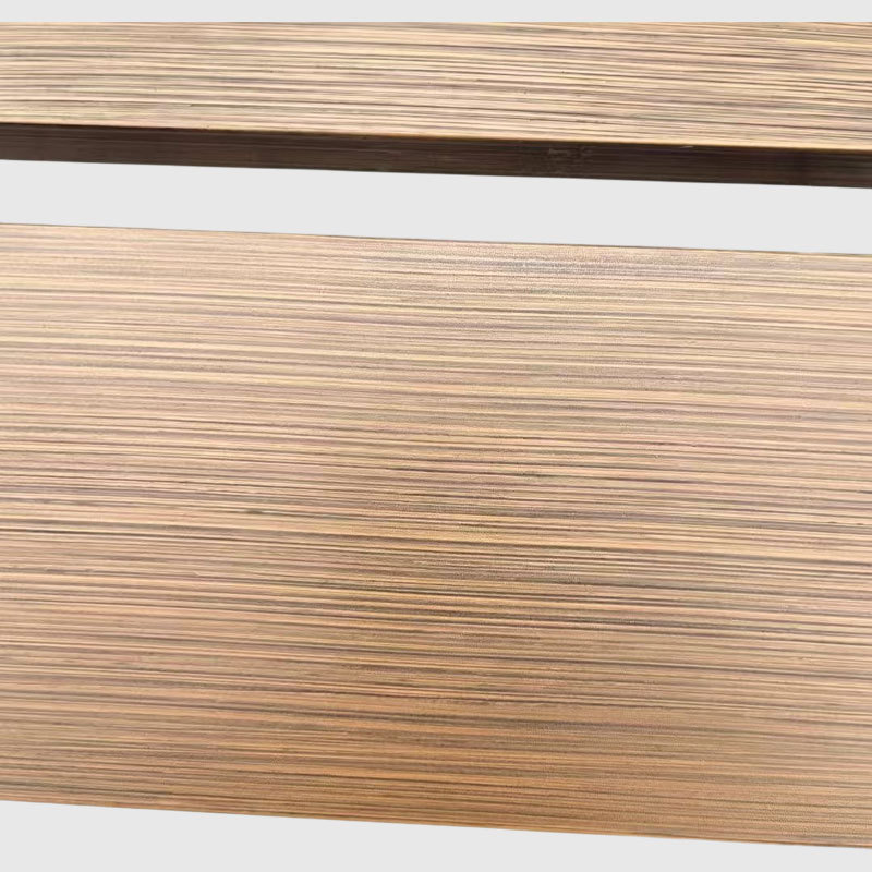 Stainless Steel Public Bench - 304/316 Frame  Composite Wood - Arlau