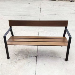 Stainless Steel Public Bench - 304/316 Frame  Composite Wood - Arlau