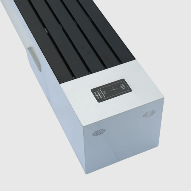 Solar Bench with Wireless Charging- RGB Lights Speaker