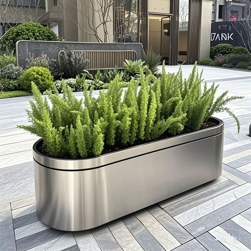 Metal Planter Box Powder Coated Stainless Steel Outdoor - Arlau