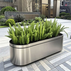 Metal Planter Box Powder Coated Stainless Steel Outdoor - Arlau