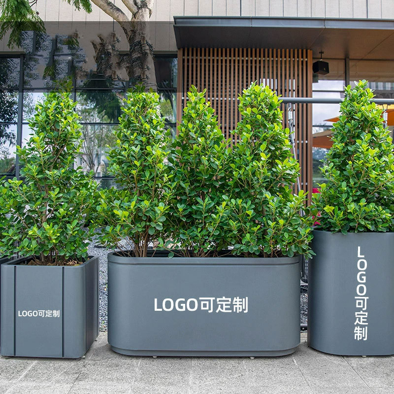Metal Planter Box Powder Coated Stainless Steel Outdoor - Arlau