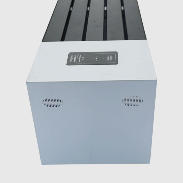 Solar Bench with Wireless Charging- RGB Lights Speaker