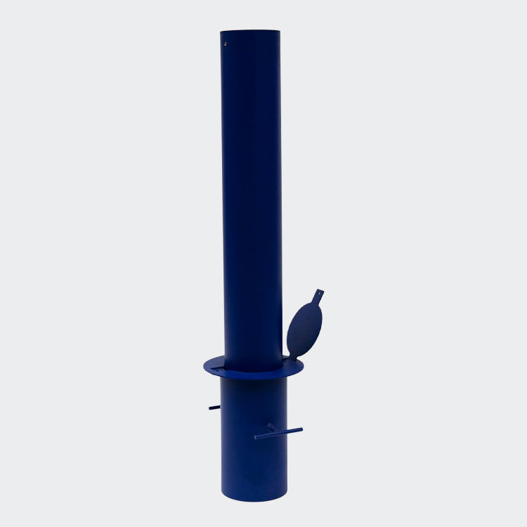 Lockable Retractable Bollard - Manual Parking Security Post