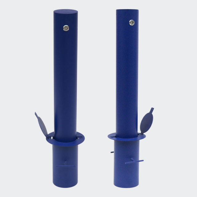 Lockable Retractable Bollard - Manual Parking Security Post