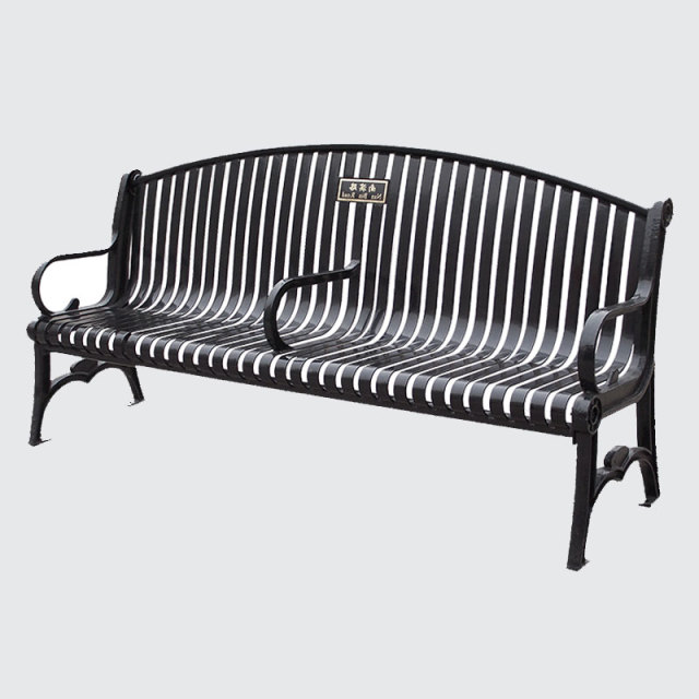Cast Iron Park Bench - Heavy Duty Outdoor Commercial