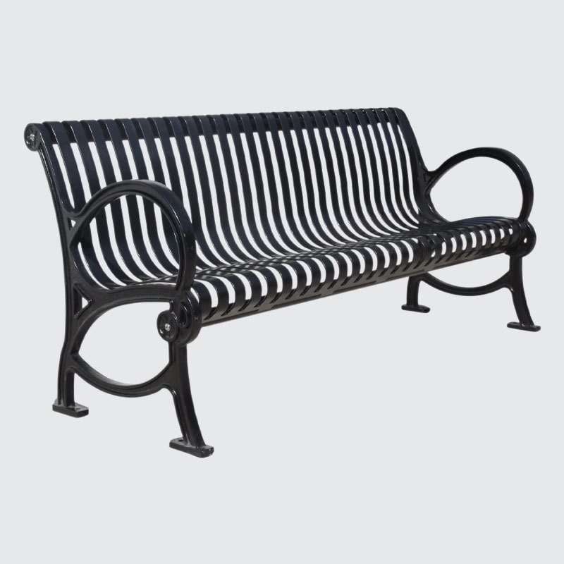 Cast Iron Park Bench – Heavy-Duty Outdoor Seating Arlau