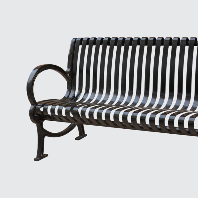 Cast Iron Park Bench – Heavy-Duty Outdoor Seating Arlau