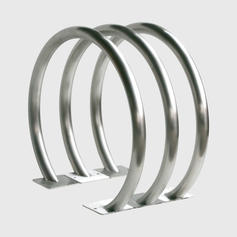304 Stainless Steel Corrosion-Resistant Round Bicycle Rack