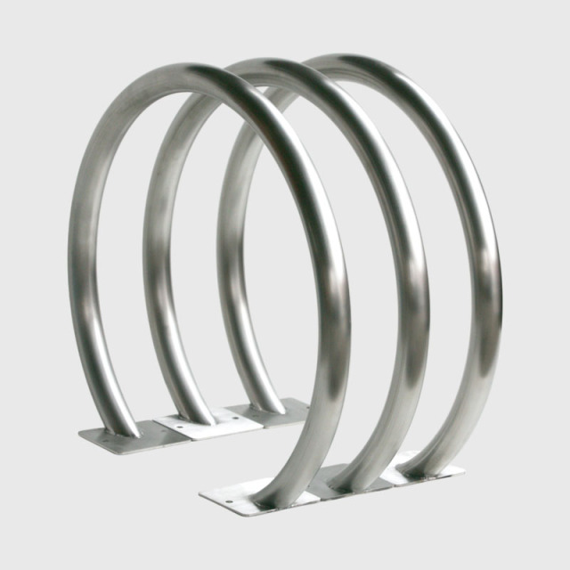 304 Stainless Steel Corrosion-Resistant Round Bicycle Rack
