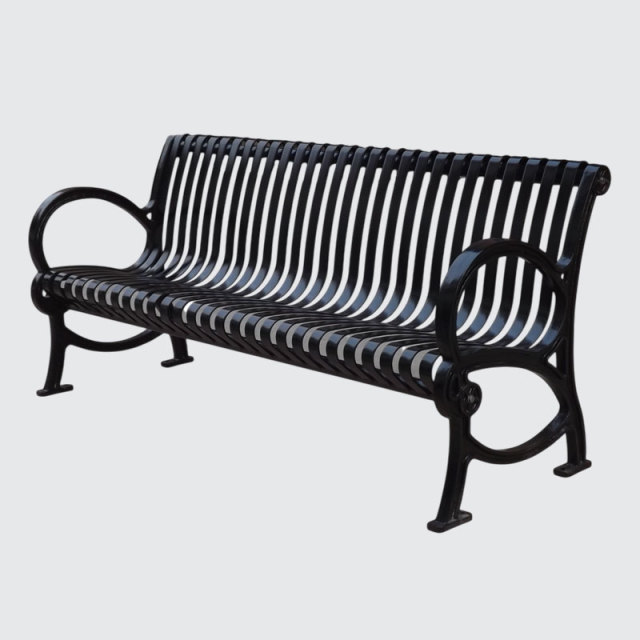 Cast Iron Park Bench – Heavy-Duty Outdoor Seating Arlau