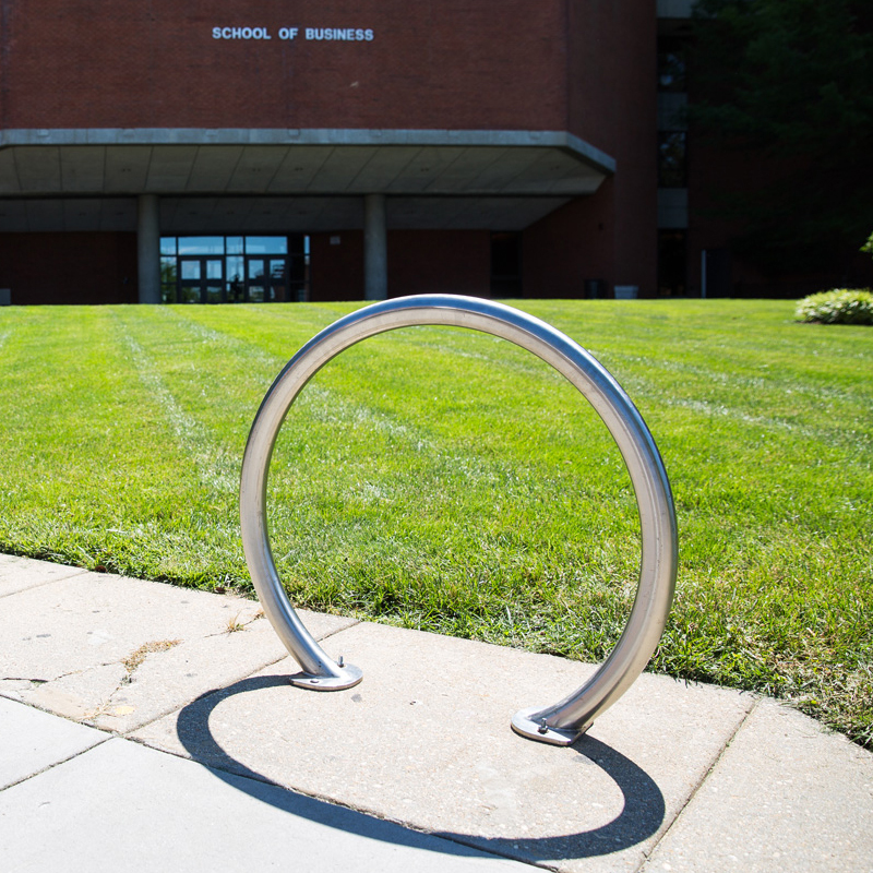 304 Stainless Steel Corrosion-Resistant Round Bicycle Rack