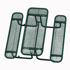 TB18 Green 6-Person Outdoor Picnic Table - Hot-Dip Steel