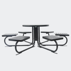 Weather Resistant Picnic Table for Parks and Schools - yalau