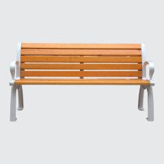 6-Foot Park Bench with Backrest - Heavy-Duty Weatherproof - yalau