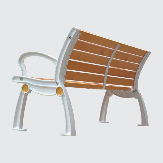 6-Foot Park Bench with Backrest - Heavy-Duty Weatherproof - yalau