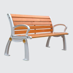 6-Foot Park Bench with Backrest - Heavy-Duty Weatherproof - yalau