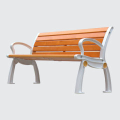 6-Foot Park Bench with Backrest - Heavy-Duty Weatherproof - yalau