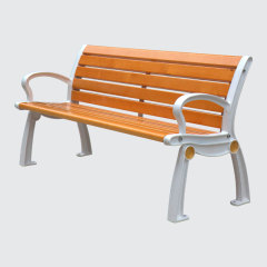 6-Foot Park Bench with Backrest - Heavy-Duty Weatherproof - yalau
